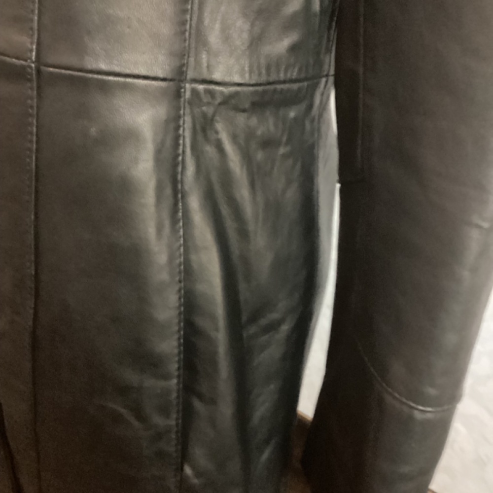 Ann Klein Leather Coat - Picture 8 of 10